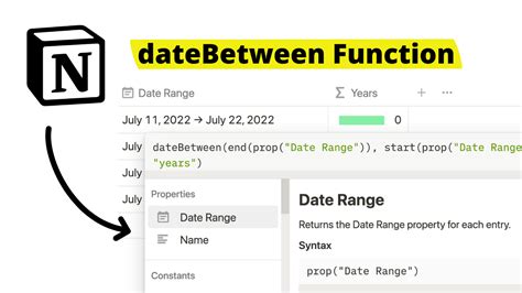 Essentials Guide To Notions Datebetween Function — Red Gregory