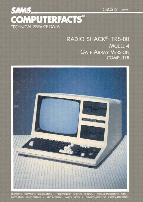 Radio Shack Trs 80 Model 4 Gate Array Version 1986 Sm Service Manual