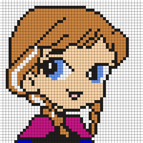 Choose from annie's wide range of counted cross stitch patterns to find a project perfect for your home décor, gift giving, or other creative use. Anna Frozen Perler Bead Pattern / Bead Sprite | Pixel art ...