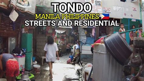 Tondo Manila Philippines Streets Residential Lifestyles Footage Walk Tour Part 62 Youtube