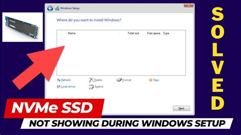 M Ssd Is Not Showing During Windows Installation Drive Not Showing