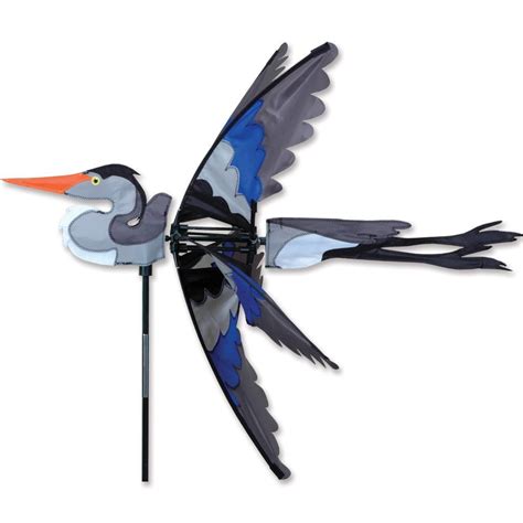 30 In Great Blue Heron Spinner Blue Heron Wind Spinners Kite Designs