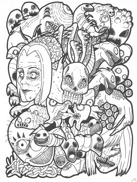 Coloring Pages For Grown Ups Cartoon Coloring Pages Cute Coloring