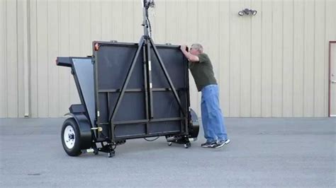 Pals Trailers Folding Utility Trailer Youtube