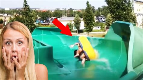 Water Park Fails Water Slide Fails Summer Try Not To Laugh Compilation Youtube