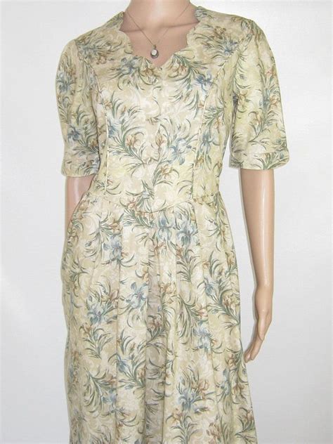 LAURA ASHLEY Vintage Honeysuckle Meadow Summer Tea Dress UK Etsy UK