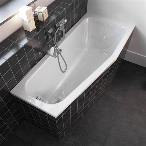 Badewanne eckbadewanne links raumsparwanne 160x70 cm füße ablauf silikon gratis. Riho Dola Raumspar-Badewanne - BB34005 - Emero.de