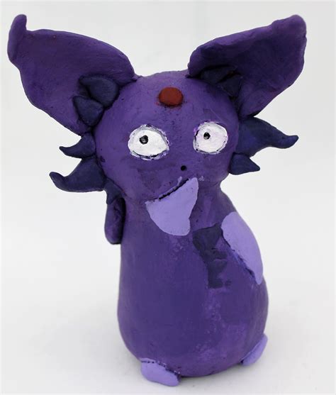 Clay Sculpture With Acrylic Paint Pokemon Character By Isabella