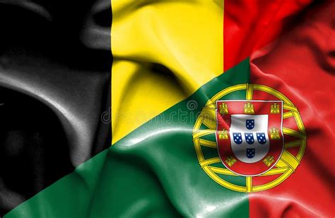 Équipe de belgique de rugby à xv. Portugal And Belgium. The Portuguese And Belgian Flags. Official Colors. Correct Proportion ...