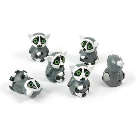 Assorted Popular Shape Office Magnets Lemur 1 Set Of 6