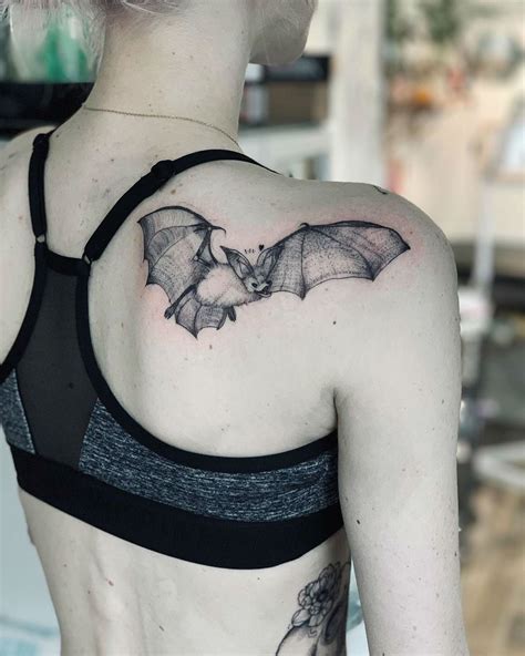 20 Cool Bat Tattoos And Their Meanings Bat Tattoo Tattoos With
