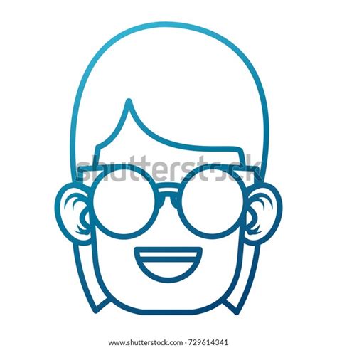 Cute Girl Glasses Cartoon Stock Vector Royalty Free 729614341 Shutterstock