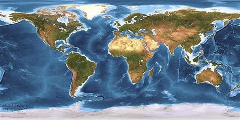 Huge selection & free shipping! Global Earth texture map with bathymetry | Earth texture ...