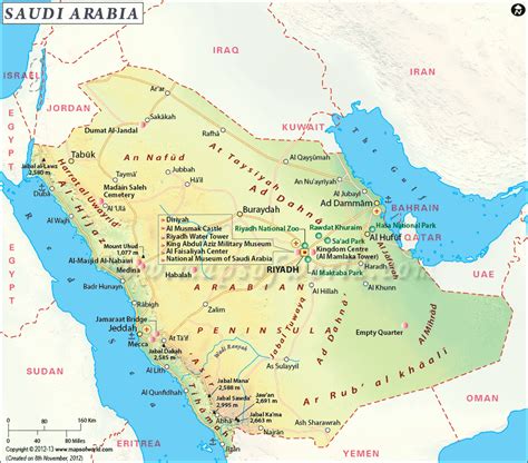 Saudi Arabia Travel Maps ~ World Of Map