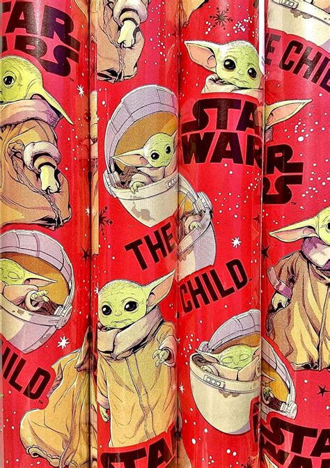 Buy Star Wars Baby Yoda The Child The Mandalorian Holiday Birthday Wrap