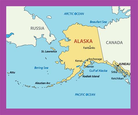 Printable Alaska Map With Cities Images And Photos Finder