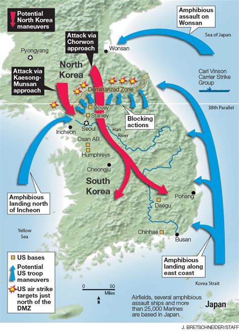 South Korea Army Posts Map