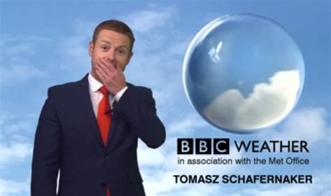 Bbc Weatherman Tomasz Schafernaker Loses The Plot Live On Air After