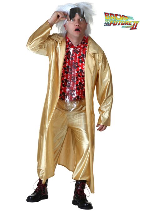 Plus Sized Doc Brown Costume From Back To The Future Part Ii