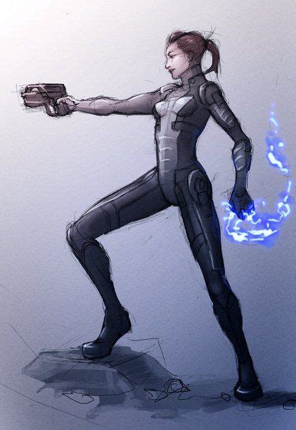 Pin By Helena Rickman On Mass Effect Mass Effect Humanoid Sketch Art
