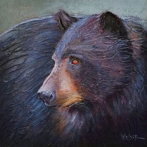 Bearly Watching Bear Paintings Bear Art Black Bears Art