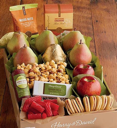 Gourmet harry & david sympathy baskets offer a variety of excellent choices. Harry and David® Fruit & Snack Gift Boxes from 1-800 ...