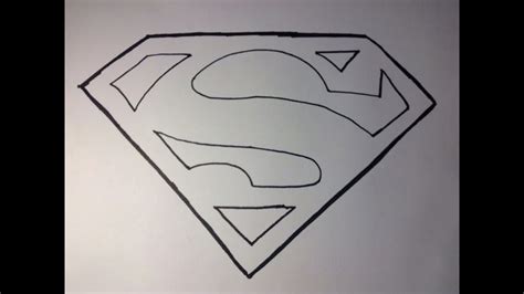 How To Draw Supermans Logo Youtube