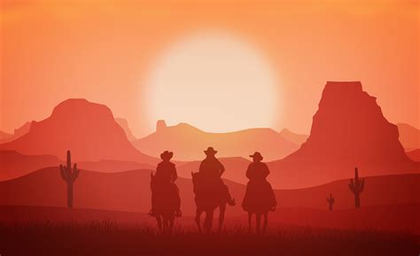 Free Photo Cowboys Riding Horses At Sunset Adult Prairie Rocks