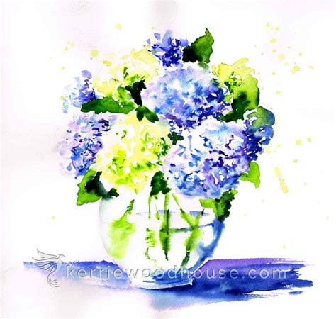 Painting Hydrangeas In Watercolor And A Story About Why We Paint