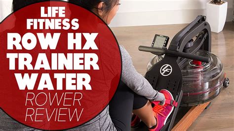 Life Fitness Row Hx Trainer Water Rower Review Youtube
