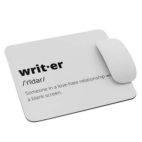 Writer Definition Mouse Pad Etsy