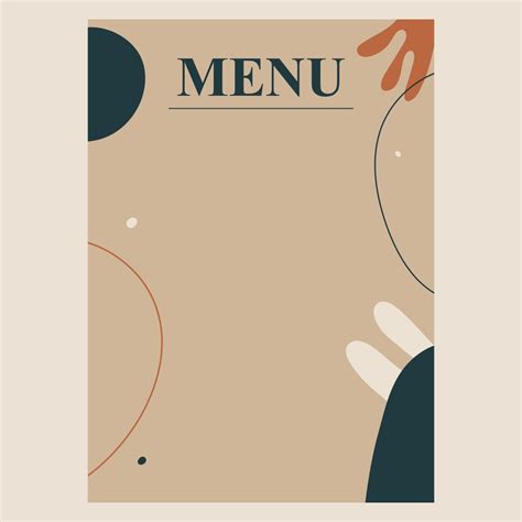 Free Printable Menu Template Food Menu Template Restaurant Menu