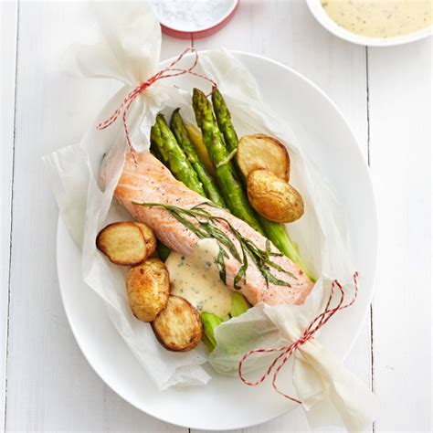 Lachs Und Spargel Mit Estragon Sabayon Rezept Essen Und Trinken