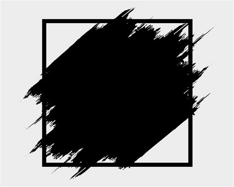 Black Grunge Square Frame Svg Files For Cricut Decorative Etsy