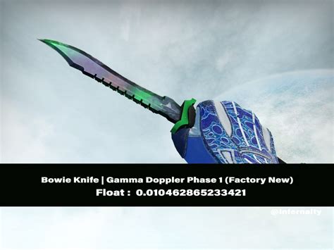 Bowie Knife Gamma Doppler Phase 1 Fn Csgo Skins Knives Video Gaming