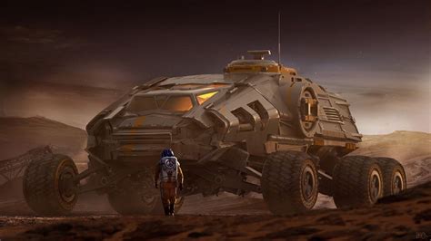 Mars Truck By Pat Presley Science Fiction Science Art Spaceship