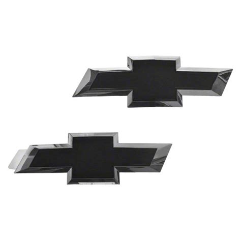 Silverado 1500 Grille And Tailgate Mounted Emblems Black 14 15