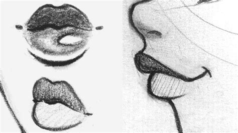 Draw, drawing, como dibujar, dibujar, painting, drawing easy, easy drawings, scenery drawing, desenhando, desenhar, como desenhar, desenhos para desenhar, desenhos tumblr. How to Draw Lips | Front, Side, 3/4 View ♡ - YouTube