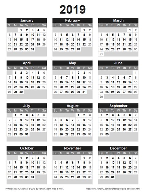 Choose from over a hundred free powerpoint, word, and excel calendars for personal, school, or business. Printable Yearly Calendar