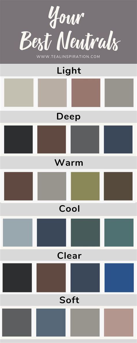 How To Find Your Best Neutrals Soft Summer Color Palette Deep Winter
