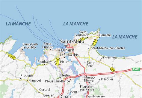 Mappa Michelin Saint Servan Sur Mer Pinatina Di Saint Servan Sur Mer