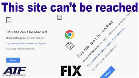 This Site Cant Be Reached Problem Fix Google Chrome Youtube