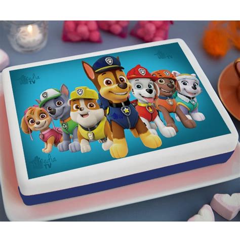 Paw Patrol Edible Image Cake Topper Personalized Birthday Sheet