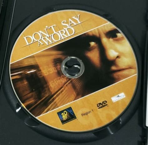 Dont Say A Word Dvd Disc Only 2001 Ws Michael Douglas Brittany Murphy