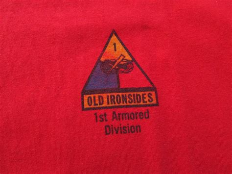 Usmc Vintage 1st Armored Division Old Ironsides Us Army T Shirt Grailed