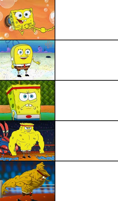 Spongebob Squarepants Gets Buff Meme Example And More