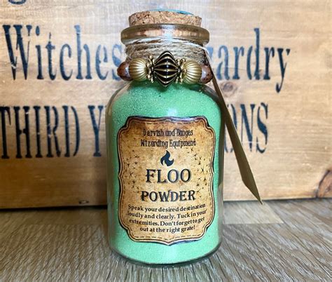 Floo Powder Harry Potter Replica Jar By Magical Etsy