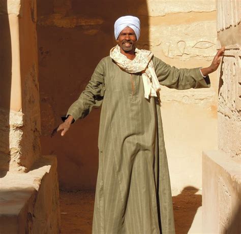 Egypt Luxor Another Egyptian Man With Traditional Dress Named Jellabiya Egyptian Man Egypt