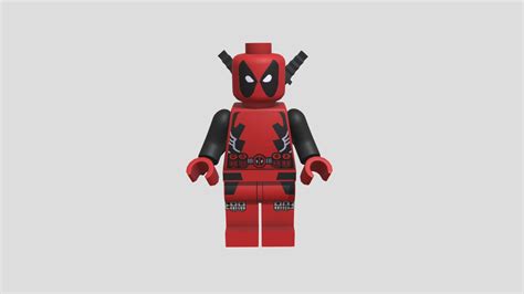 Lego Deadpool Minifigure Download Free 3d Model By Neut2000 Fa41a44