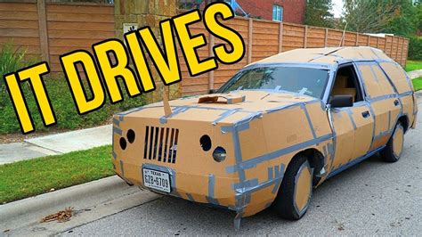 Homemade Drivable Car Box Fort Challenge Youtube